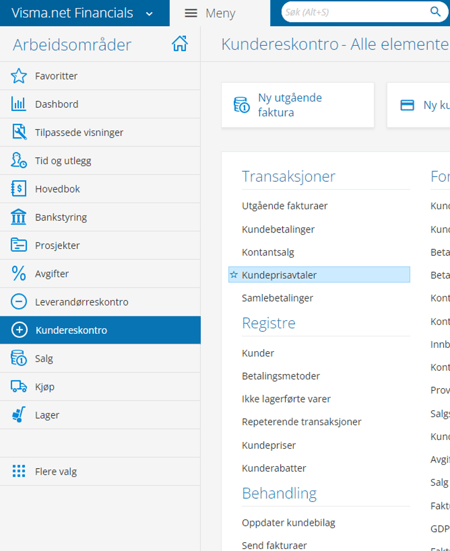 Visma Net kundeprisaftaler