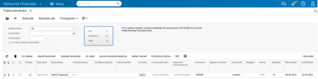 Visma Net status 