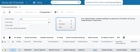 Visma Net sendt til approval
