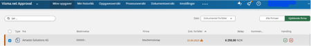 Visma Net godkendelse